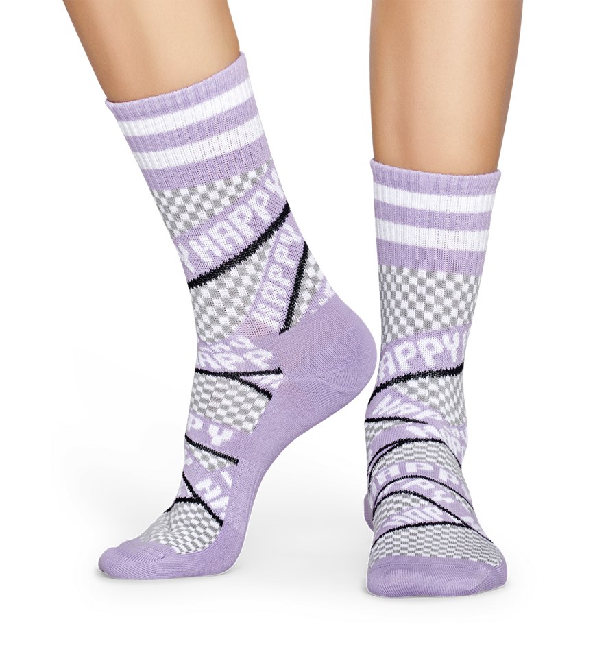 Chaussette Happy Socks Athletic Ribbon Mid High | ZBL-1705913