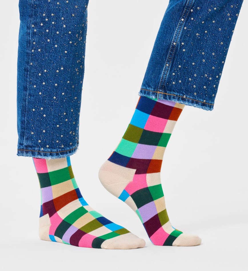 Chaussette Happy Socks Rainbow Check | VRW-4018795