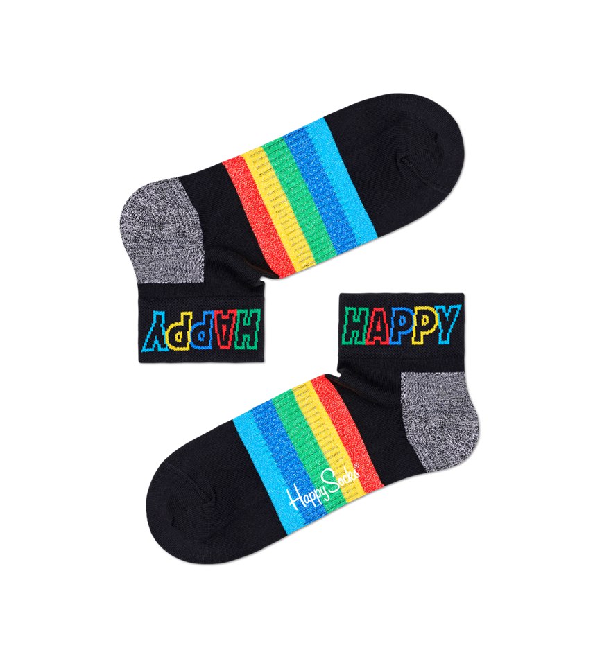 Chaussette Happy Socks Rainbow Stripe 1/4 Crew | KXY-0646206