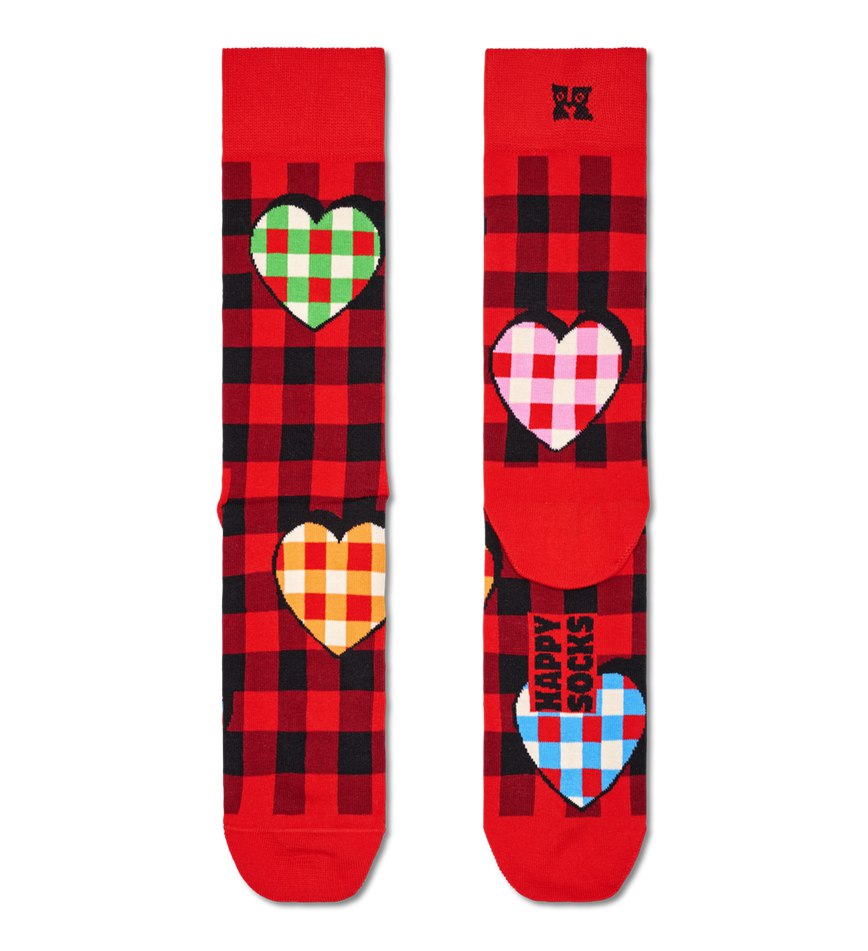 Chaussette Happy Socks Checked Heart | JEG-3616654