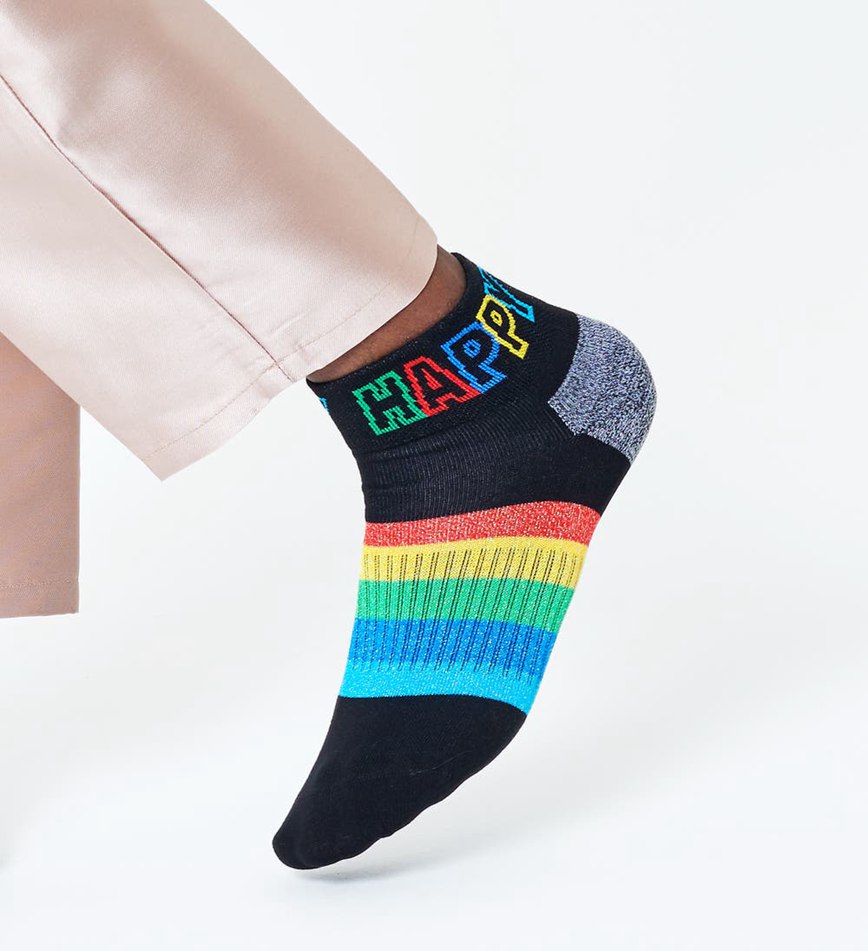 Chaussette Happy Socks Rainbow Stripe 1/4 Crew | KXY-0646206