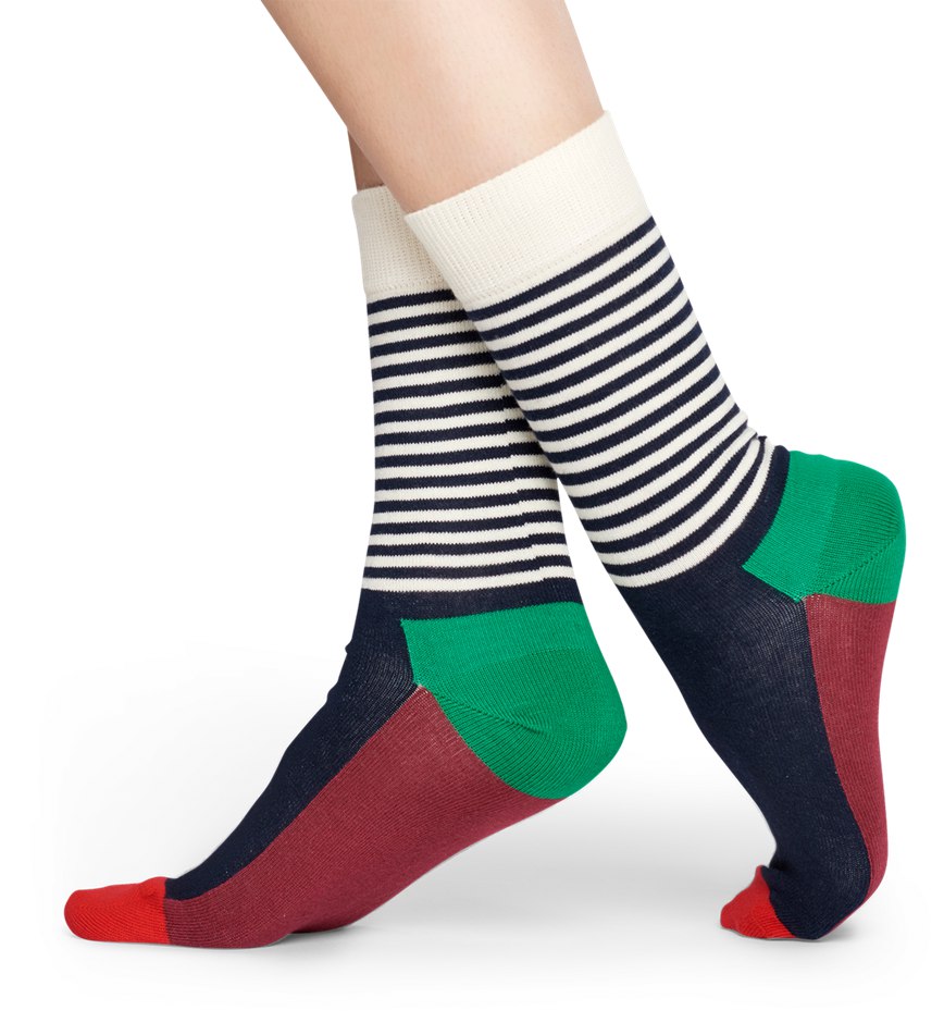 Chaussette Happy Socks Half Stripe | PPB-7384941