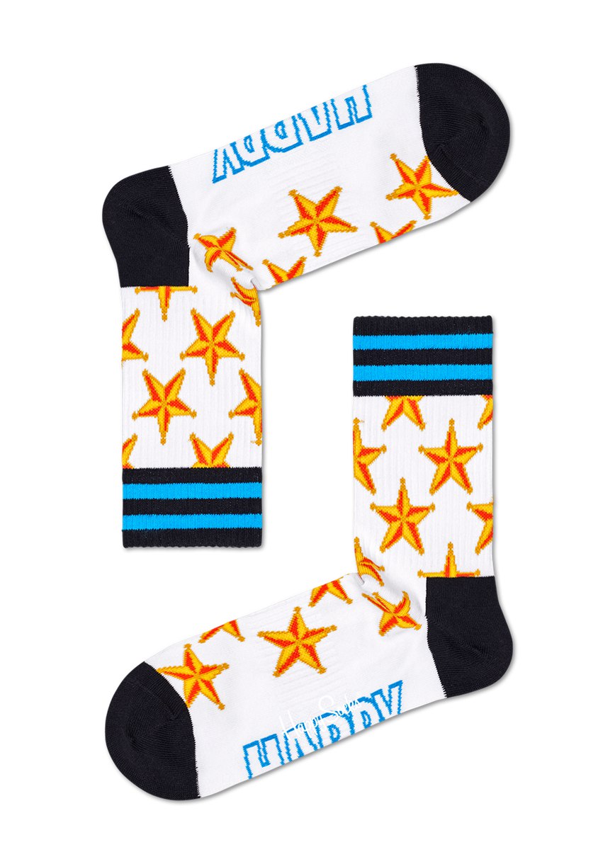 Chaussette Happy Socks Athletic Sheriff Star 3/4 Crew | AZO-5759485