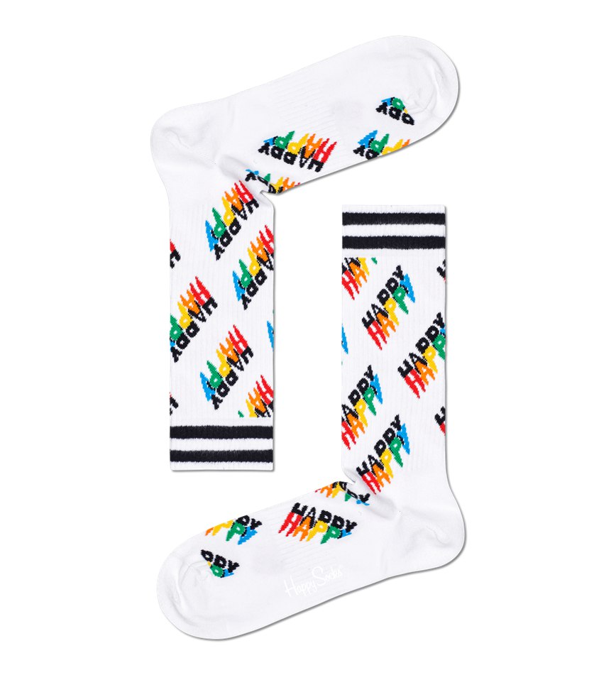 Chaussette Happy Socks Happy Logo Thin Crew | PYQ-0985584