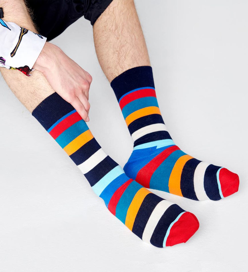 Chaussette Happy Socks Stripe | VRE-4817972