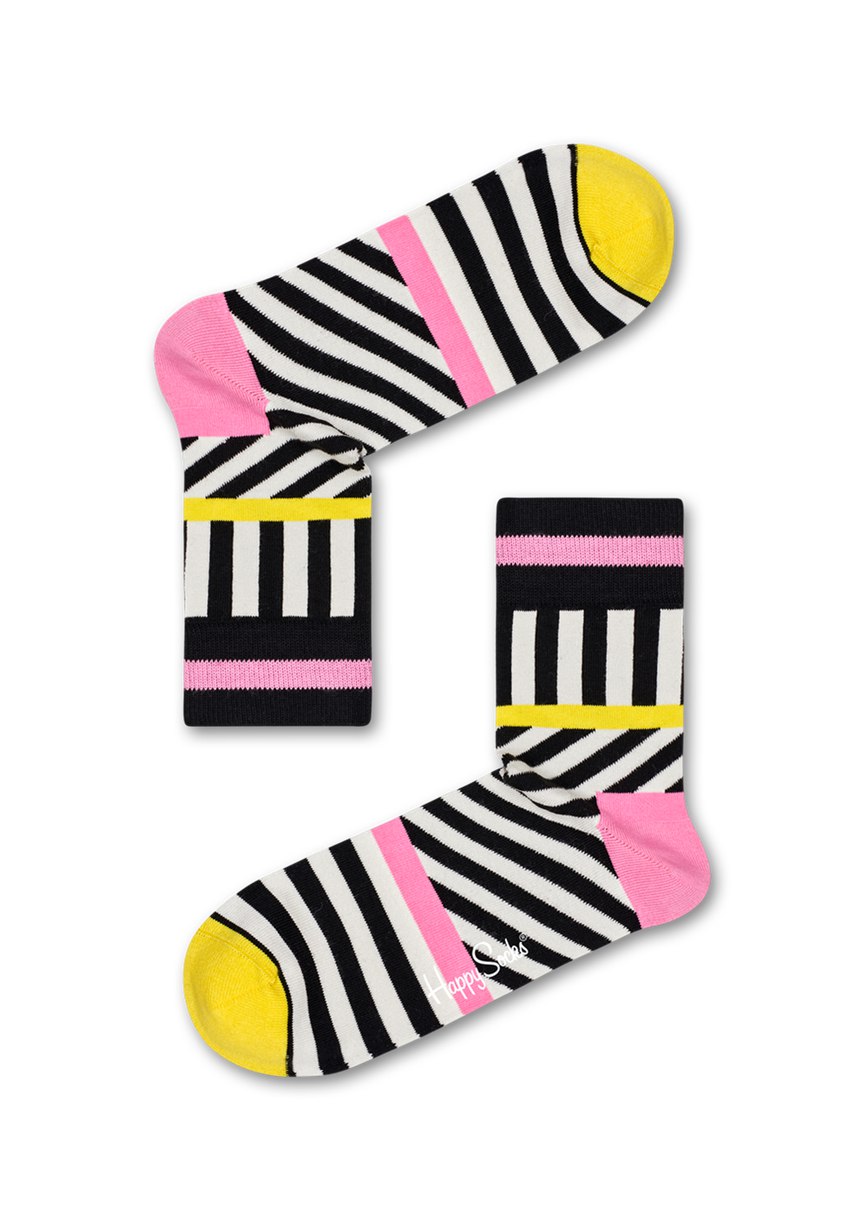 Chaussette Happy Socks Striped Stripes 1/2 Crew | QYP-8009687