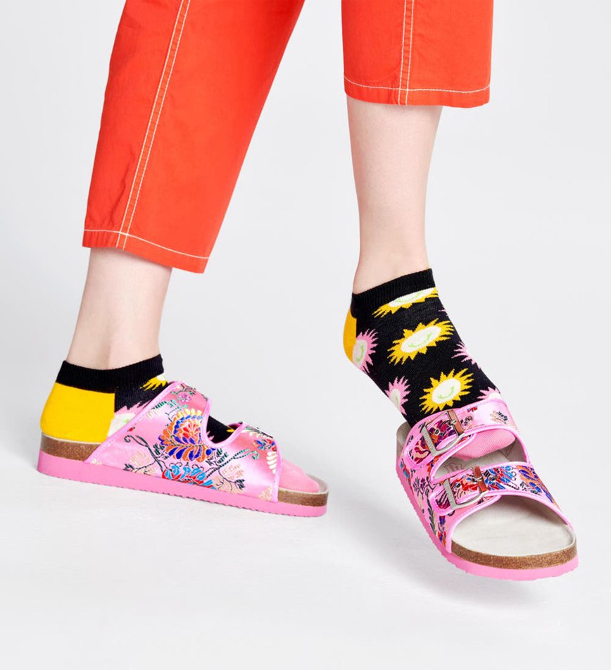 Chaussette Happy Socks Sunny Smile Low | COY-7193137