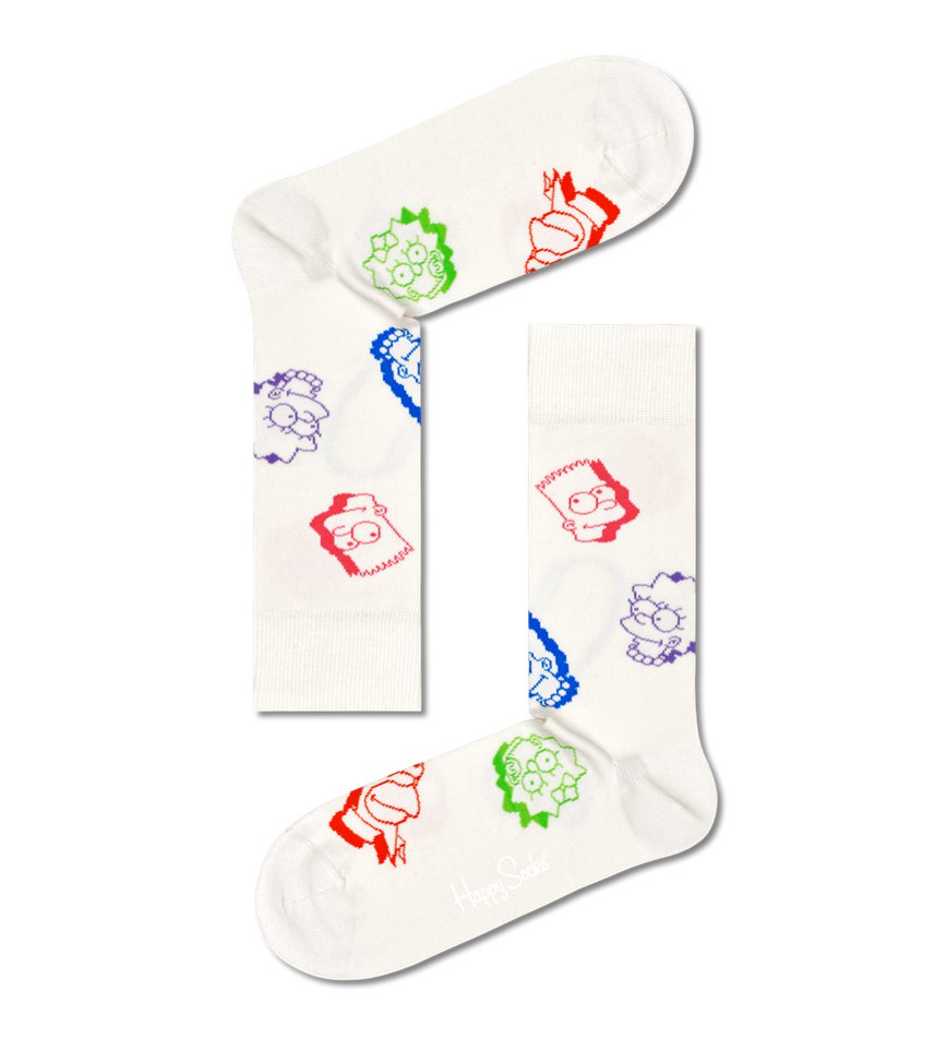 Chaussette Happy Socks The Simpsons Family Faces | NHA-1489852