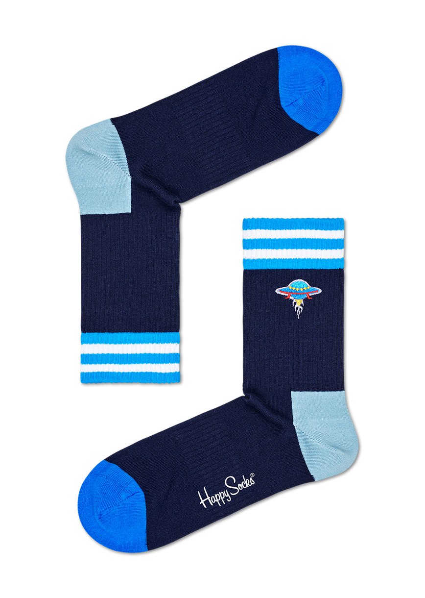 Chaussette Happy Socks Athletic Embroidery UFO 3/4 Crew | JMW-8162628