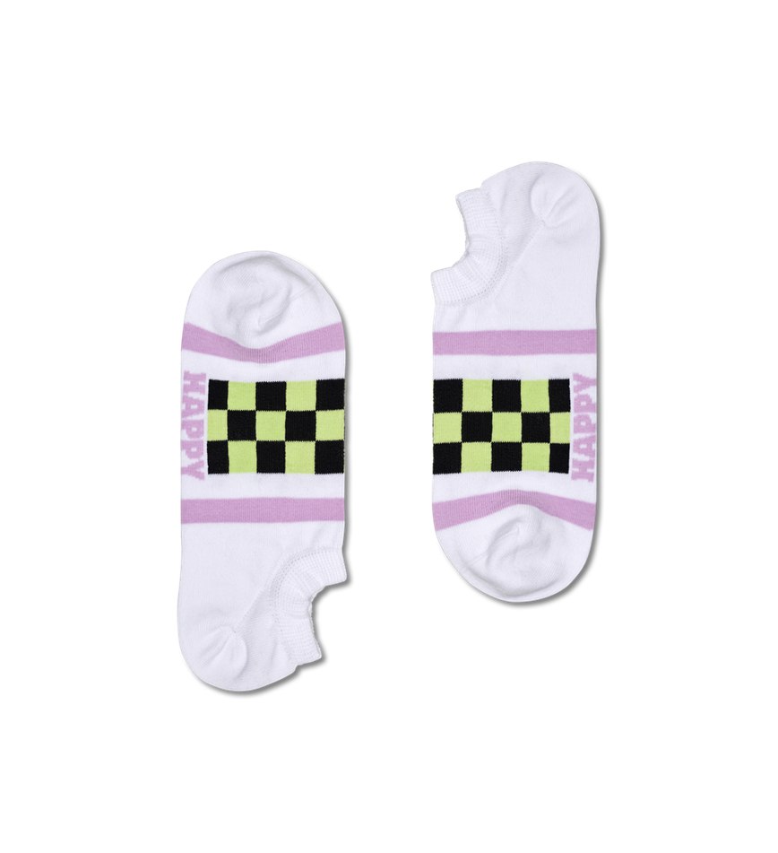 Chaussette Happy Socks 3-Pack Checked Stripe No Show | KTD-5779658