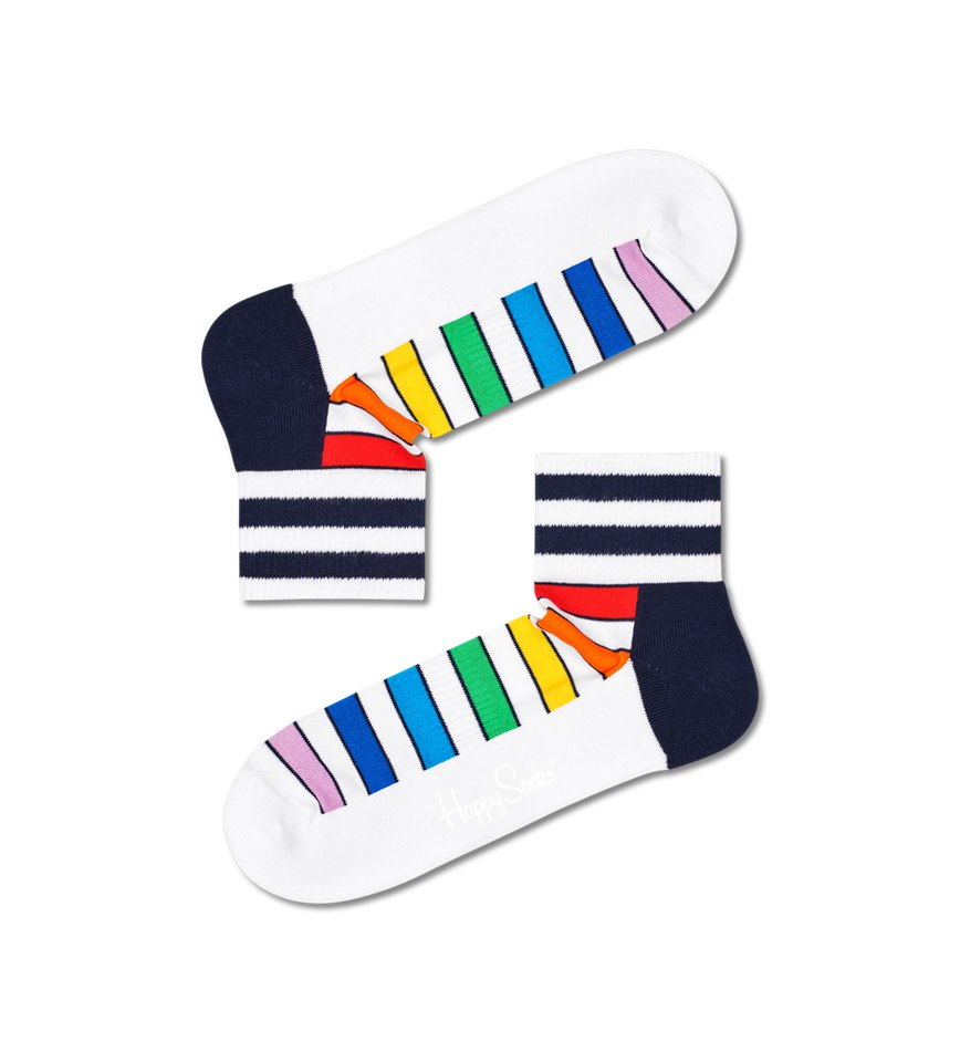 Chaussette Happy Socks Multi Stripe1/4 Crew | JEL-9933707