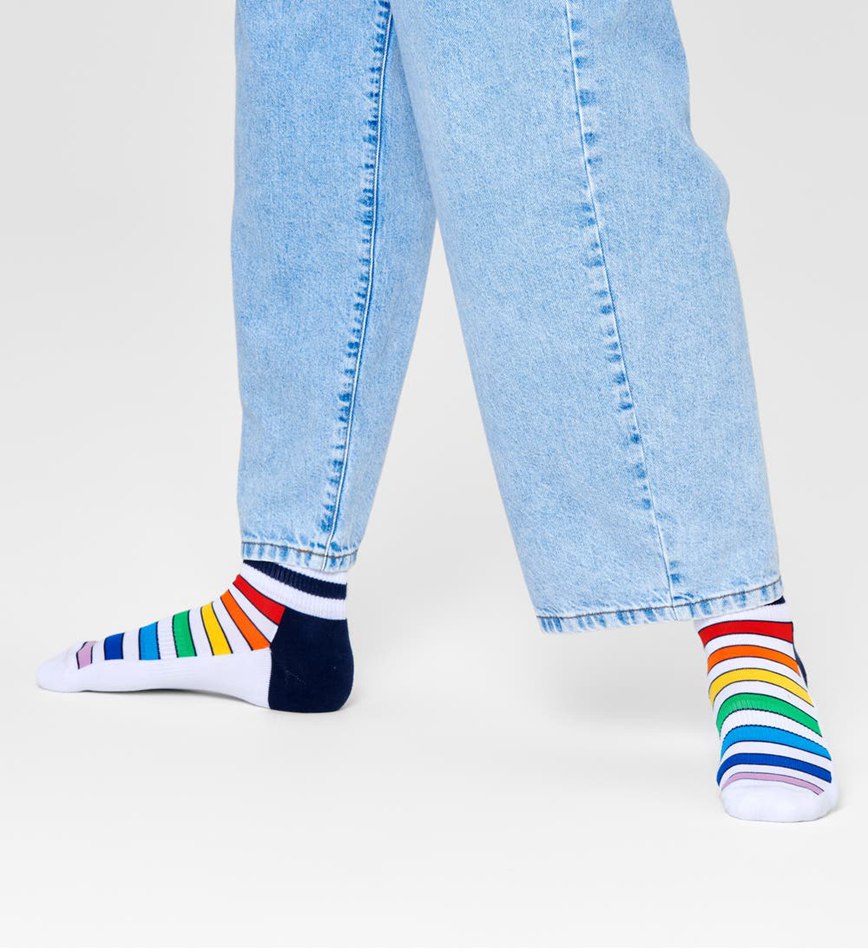 Chaussette Happy Socks Multi Stripe1/4 Crew | JEL-9933707