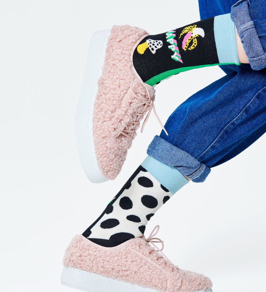 Chaussette Happy Socks Half/half Big Dot | CYG-0386003