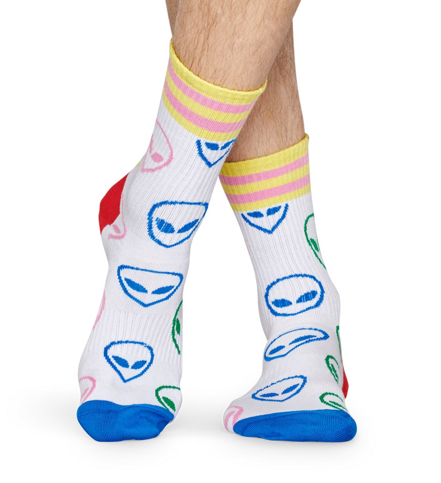 Chaussette Happy Socks Athletic Alien Mid High | IBH-3845825