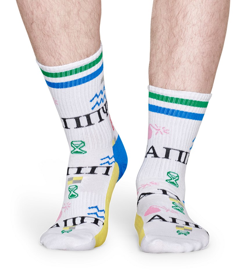 Chaussette Happy Socks Athletic Wingdings Mid High | YPL-8547547