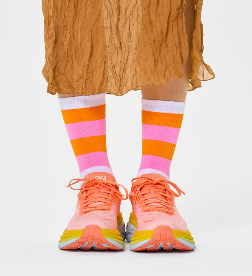 Chaussette Happy Socks Stripe It 3/4 Crew | KKC-0654792