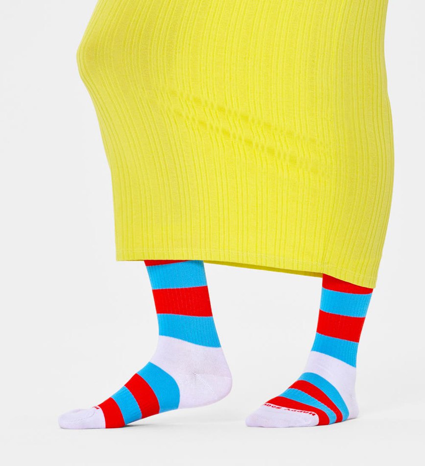 Chaussette Happy Socks Stripe It 3/4 Crew | GBR-5145059