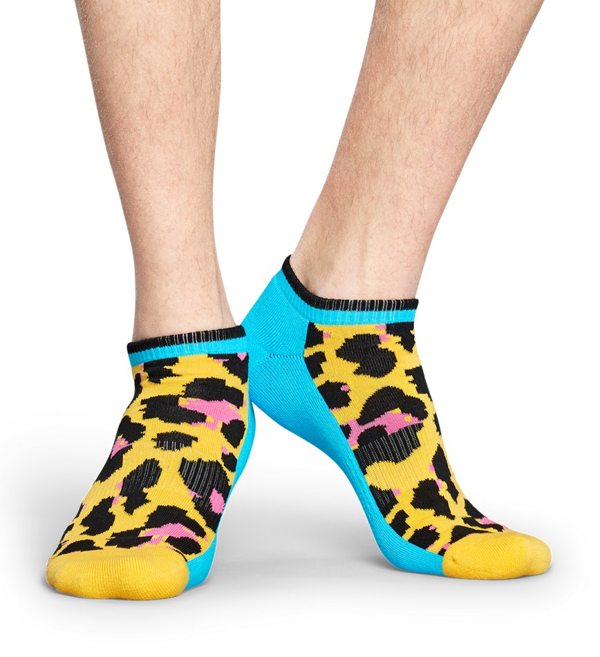 Chaussette Happy Socks Athletic Leopard Low | DMX-3301612