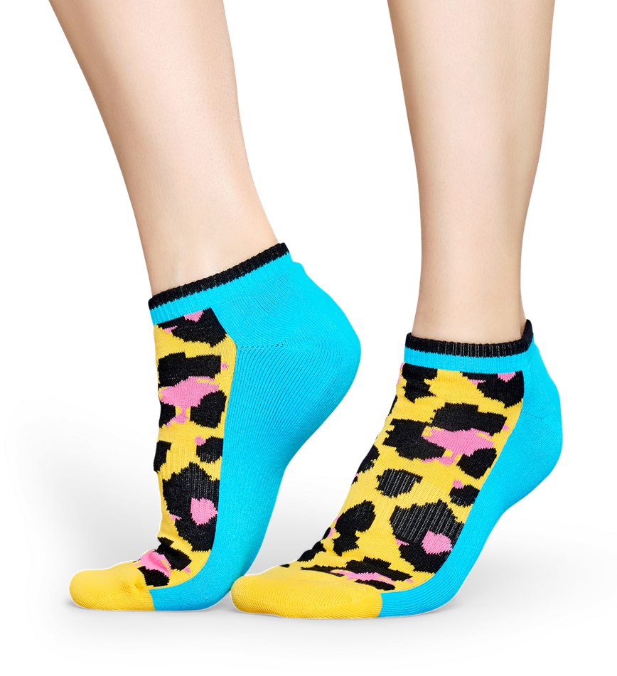 Chaussette Happy Socks Athletic Leopard Low | DMX-3301612