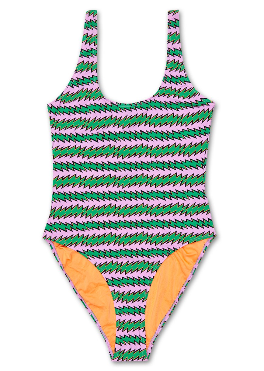 Vetement de Bain Happy Socks Rock n Roll Stripe Swimsuit | OXB-0168978